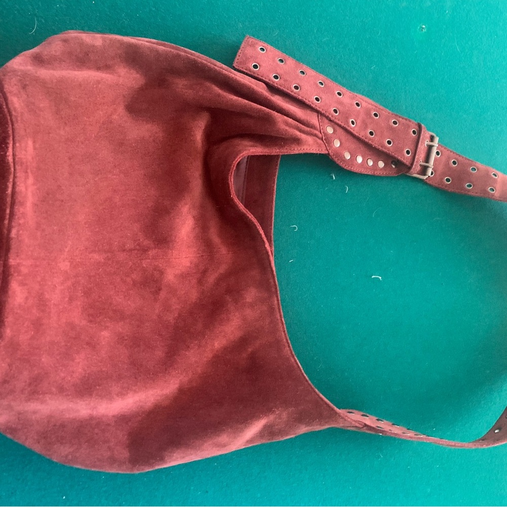 Free People Sage Suede Bucket Bag, Gorgeous Cinnamon Color - Picture 6 of 6